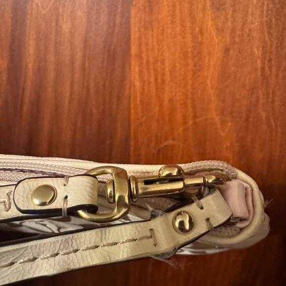 Coach Beige Signature C-Zip Wristlet - Picture 6 of 6